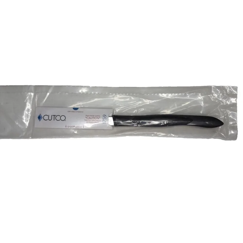 Cutco 1759 Classic Handle Serrated Table Knife Black Handle Sealed Package New